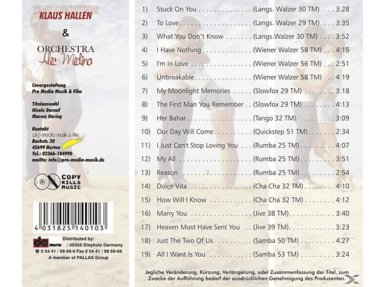 Thumbnail - Klaus Tanzorchester Hallen - Happy Valentine's (CD)