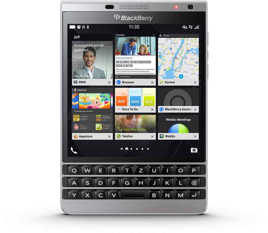 BLACKBERRY Passport Silver Edition 32 GB Schwarz/Silber
