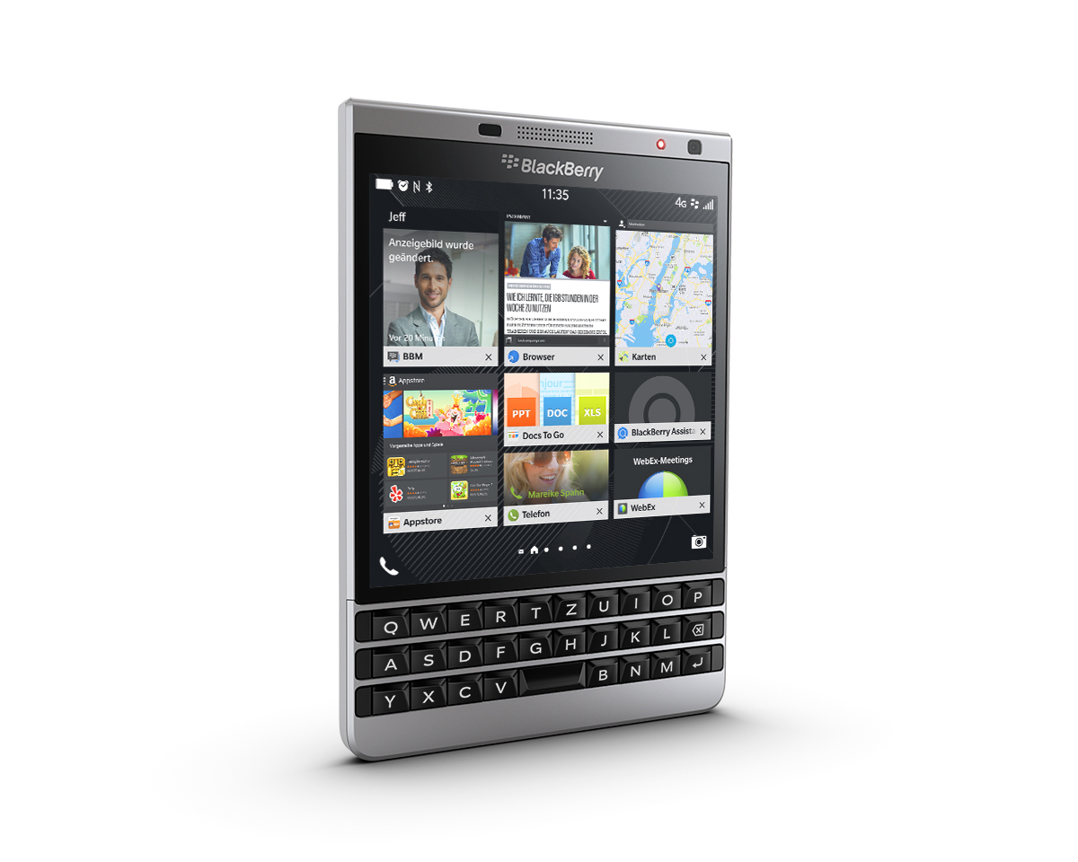 BLACKBERRY Passport Silver Edition 32 GB Schwarz/Silber