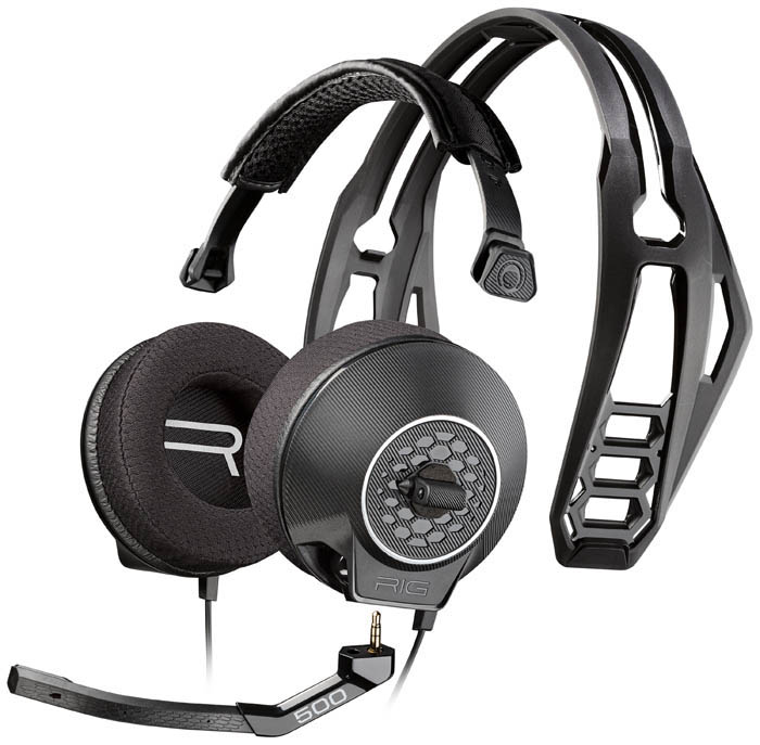 NACON RIG 500HS Offizielle Playstation 4 Lizenz, Over-ear Gaming Headset Schwarz