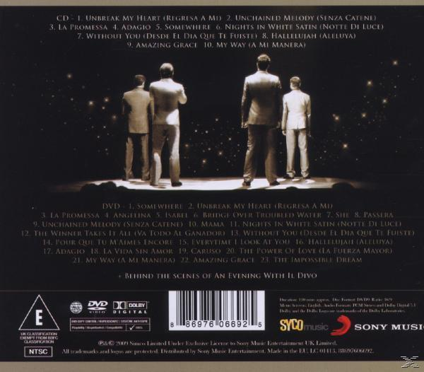 Il Divo - An Evening With Il Divo - Live in Barcelona (CD + DVD)