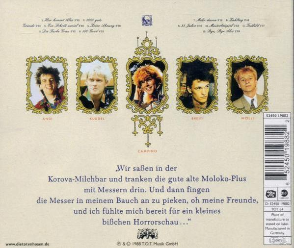 CD-Cover mit fünf Porträts in verzierten Rahmen. Texte unten.