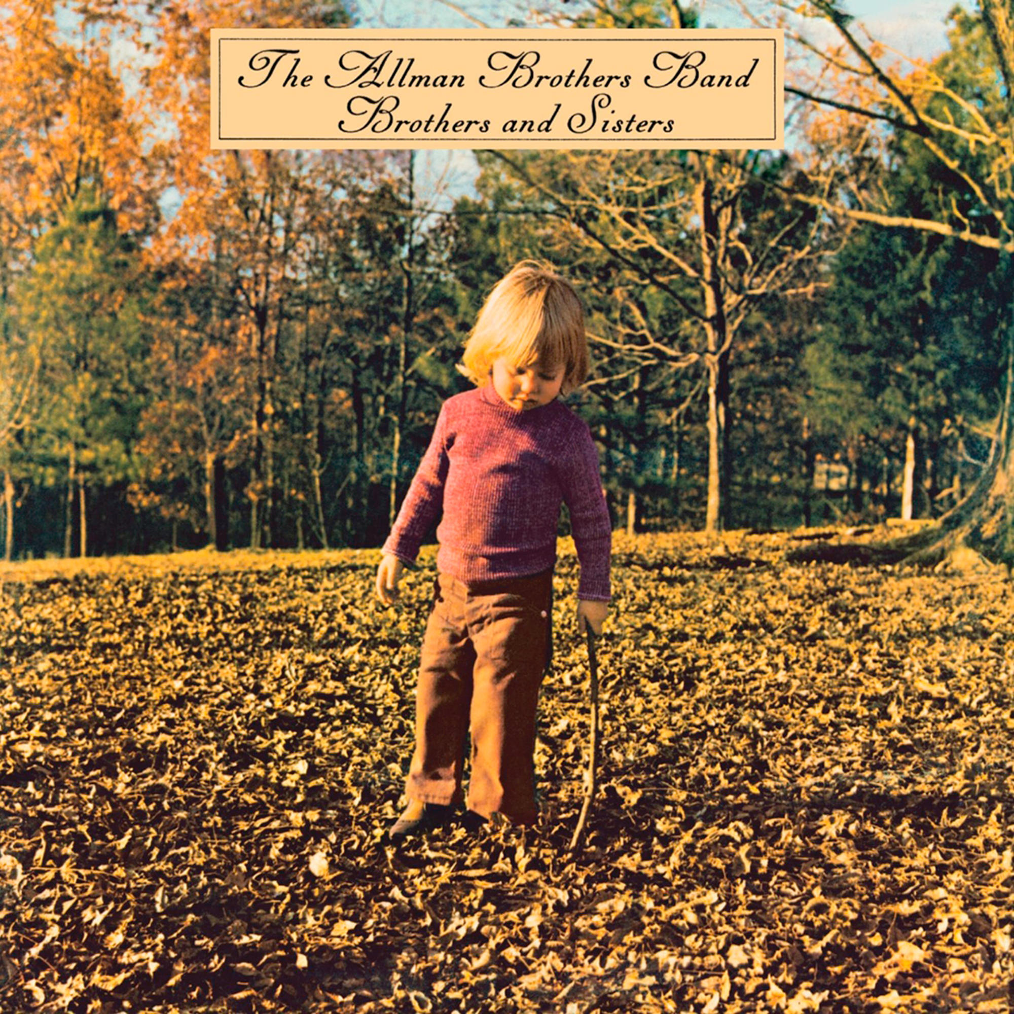 Albumcover von The Allman Brothers Band, ein Kind in einem Feld aus Blättern.