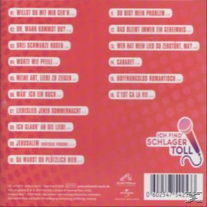 Rückseite eines CD-Covers in Rot. Weiße Songtitel mit einem rosa Mikrofon-Symbol. Der Künstlername ist auch vorhanden.