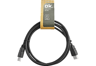 OK OZB-1000 CABLE HDMI M/M 1.3M - High Speed HDMI Kabel (Schwarz)