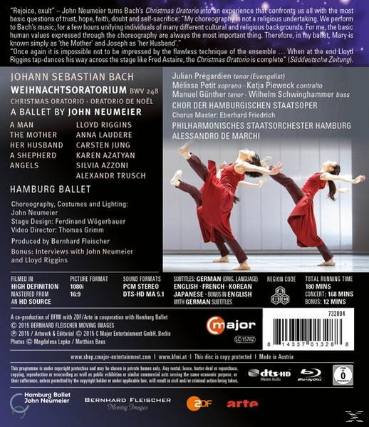 DVD-Cover mit Tanzszene und Text. Der Text ist in mehreren Sprachen.
