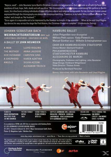 DVD-Cover: Tänzer in roten Kostümen, Text über die Musik und Aufführung.