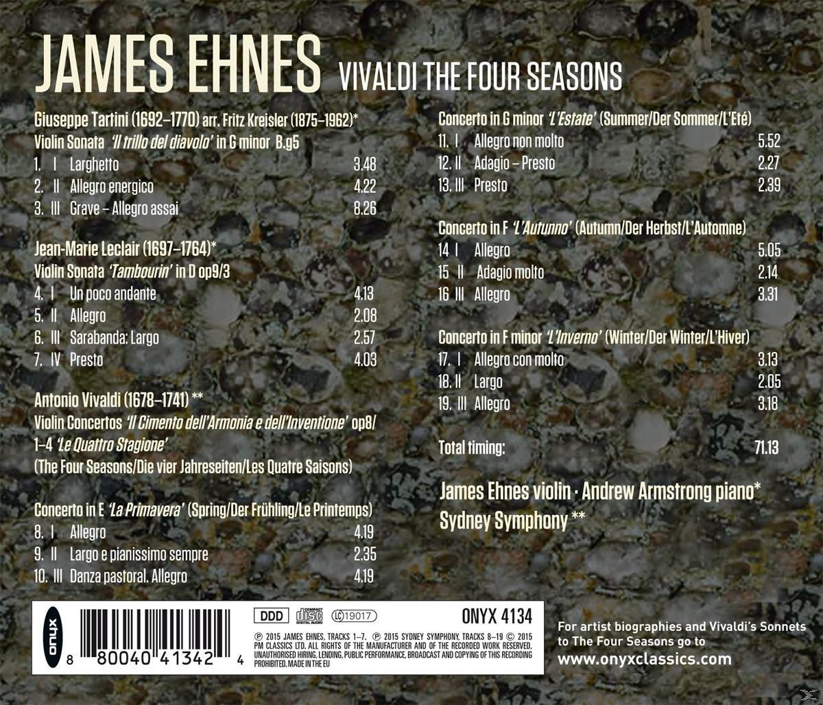 CD-Rückseite mit Titelliste und Credits, inkl. italienischem und englischem Text.