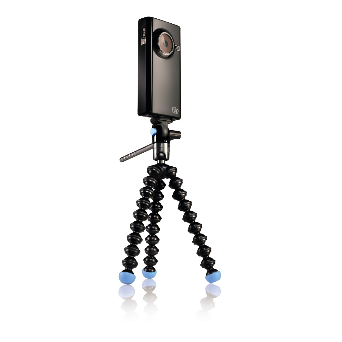 JOBY JB00171 Dreibein Stativ, Schwarz/Blau, Höhe offen bis 235 mm