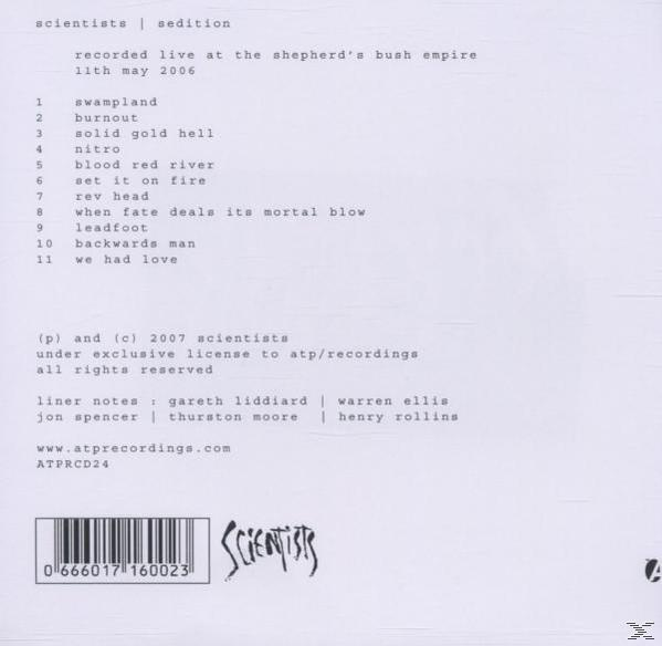 The Scientists - Sedition  - (CD)