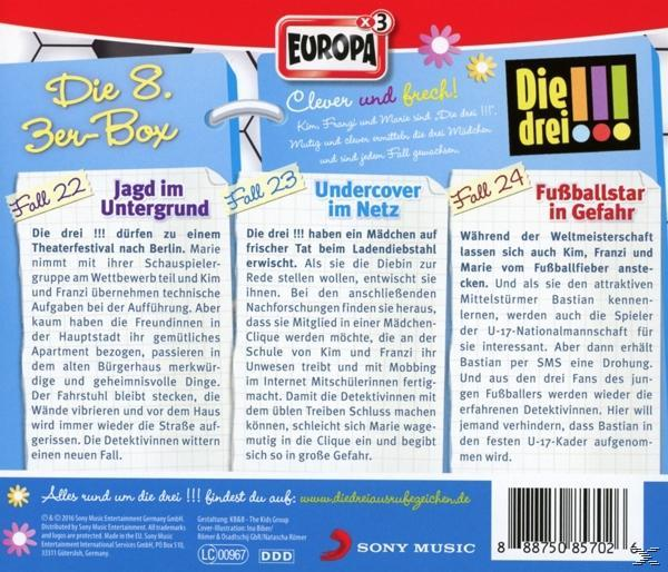 Die Drei !!! - Die drei !!! Box 8 (Folgen 22 - 24)  - (CD)