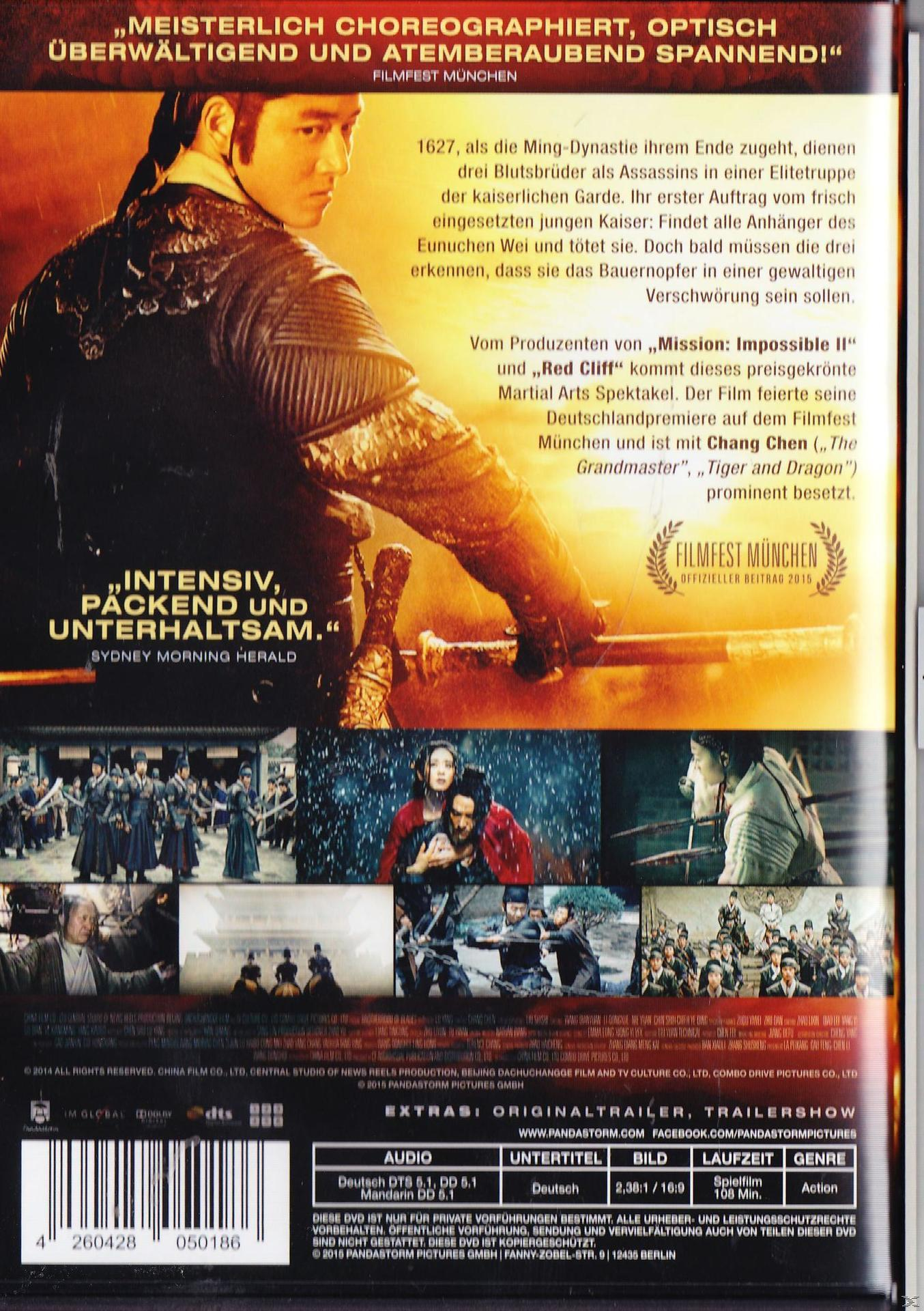 DVD-Cover. Ein Mann in historischer Rüstung im Vordergrund, eine Kampfszene im Hintergrund.