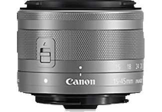 CANON Canon EF-M, 15 mm - 45 mm, f/3.5-6.3 IS STM, argento - Obiettivo zoom(Canon M-Mount)