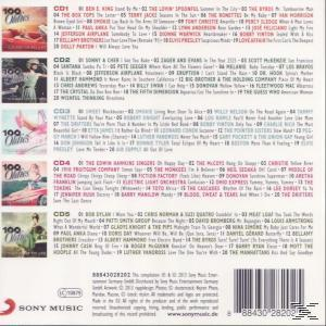 CD-Cover mit einer Liste von Songs. Eine Frau mit rotem Kleid befindet sich auf der linken Seite.