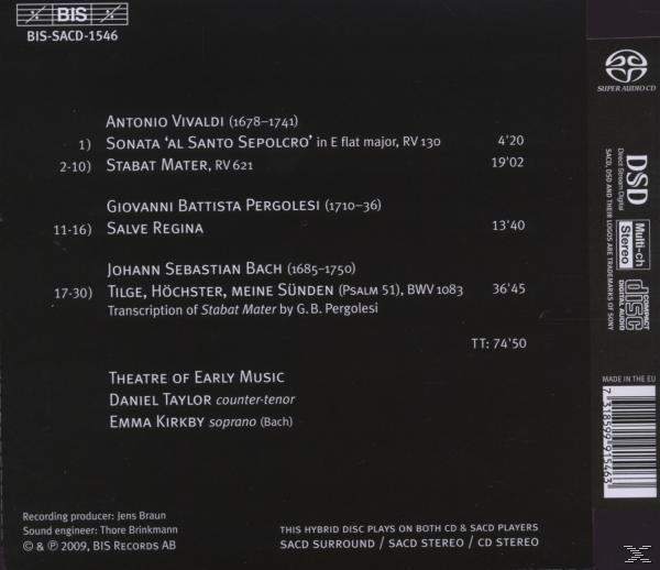 Emma Kirkby - Stabat Mater  - (SACD Hybrid)