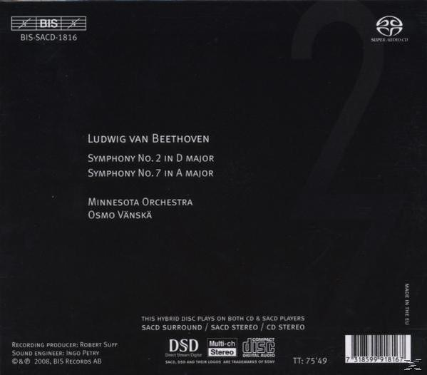 Minnesota Orchestra - Sinfonien Nrn.2 Und 7  - (SACD Hybrid)