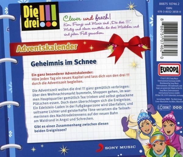 Die Drei - ??? Adventskalender 2015: im Die (CD) Geheimnis Schnee - drei !!! 
