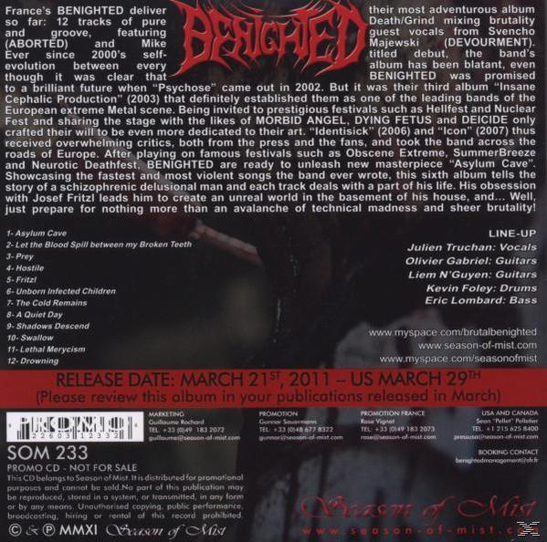 Benighted - Asylum Cave  - (CD)