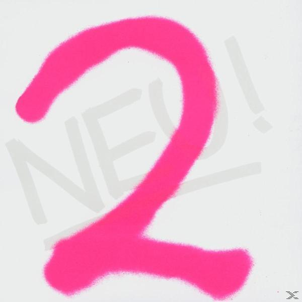 Albumcover mit der Zahl '2' in leuchtendem Pink. Text: 'NEU! 2'.