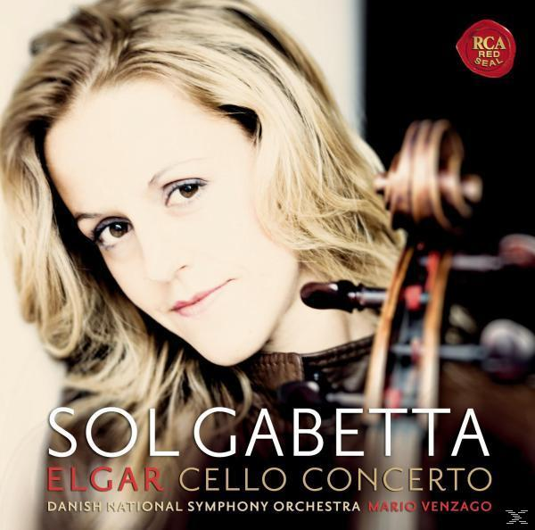 Albumcover mit einer Frau mit Cello. Der Titel lautet 'Elgar Cello Concerto'.