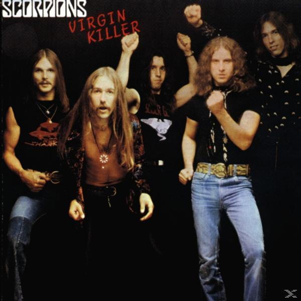 Scorpions album borító. A zenekar tagjai sötét környezetben, ököllel.