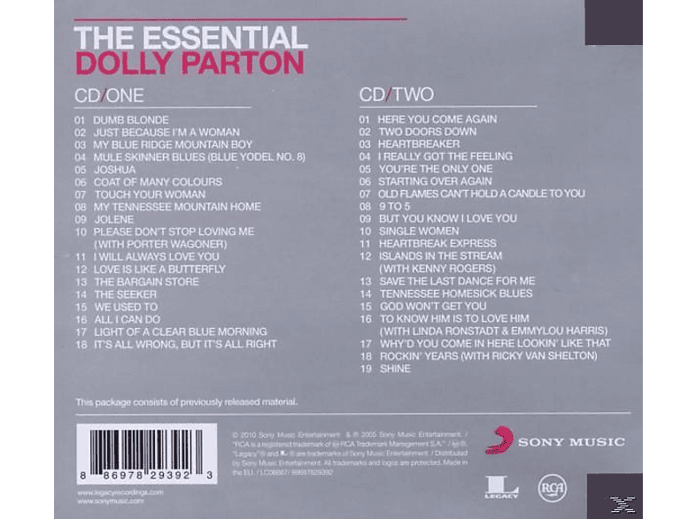 Thumbnail - Dolly Parton, VARIOUS - The Essential Parton (CD)