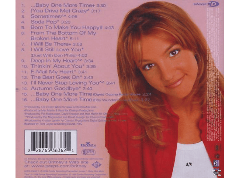 Thumbnail - Britney Spears - BABY ONE MORE TIME (CD EXTRA/Enhanced)