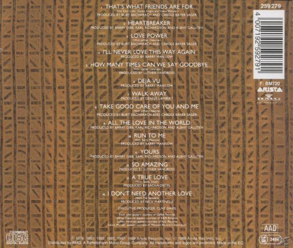 Albumrückseite mit Titelliste und Barcode in der oberen rechten Ecke.