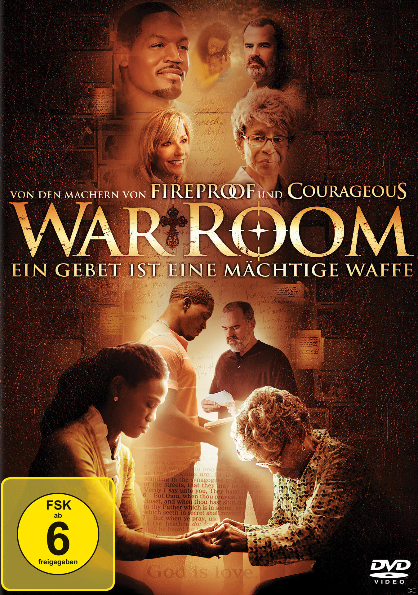 DVD-Cover des Films War Room mit mehreren Gesichtern und Text auf Deutsch.