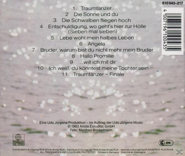 CD-Cover mit einer Liste von Songs und Künstlernamen. Grauer Hintergrund mit Bokeh-Effekt.