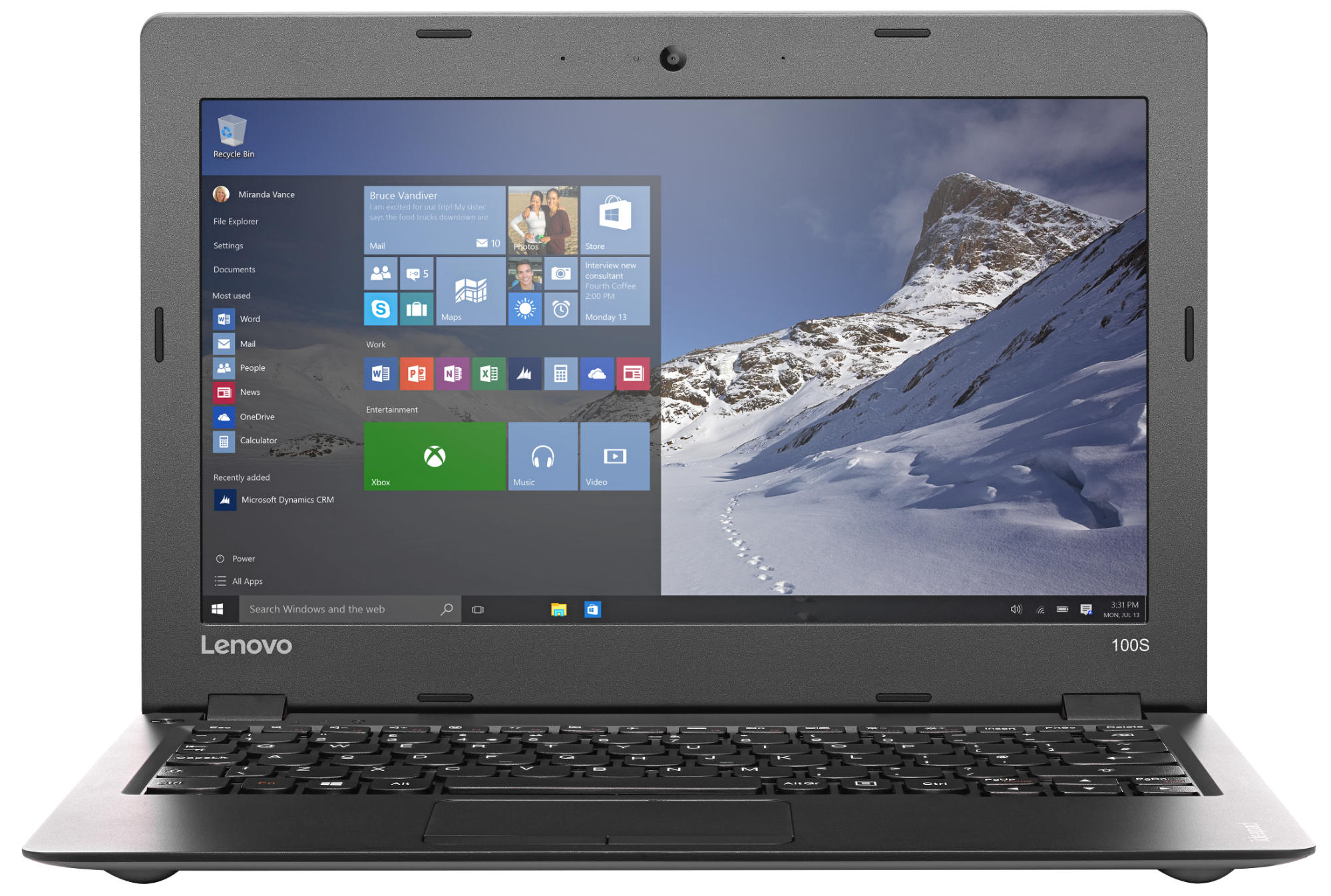LENOVO ideapad 100S-11 - 11,6 Zoll - Intel® Atom® Z3735F - 2 GB - 32 GB - Intel® HD Graphics - Windows 10 (64 Bit)