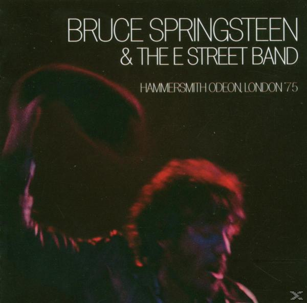 Bruce Springsteen & The E Street Band album borítója. Pirosan megvilágított színpad, a zenekar tagja elhomályosítva. Szöveg: Hammersmith Odeon London '75.
