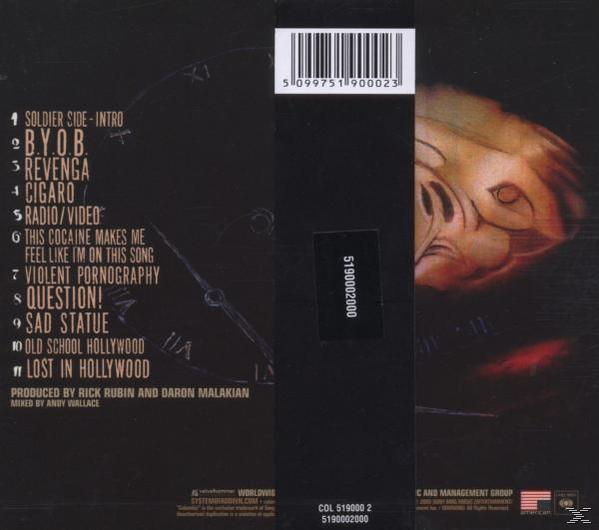 CD-Cover mit stilisiertem Bild und Trackliste. Das Cover ist dunkel, mit einer Uhr und einem Gesicht.