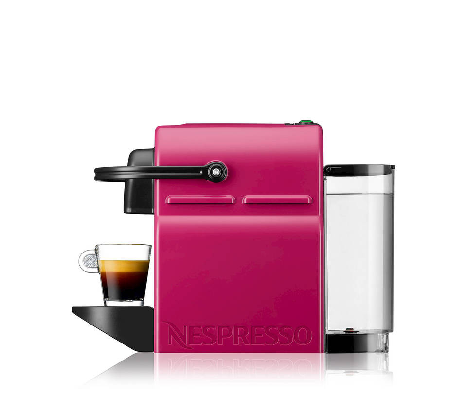 KRUPS XN1007 Nespresso Inissia Kapselmaschine Fuchsia Velvet