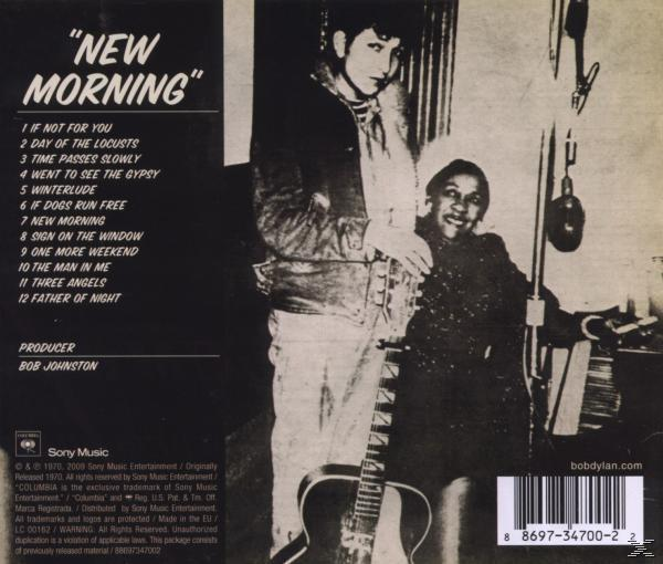 Album-Rückseite mit Songliste. Zwei Personen sind im Bild. Das Cover ist schwarz-weiß.