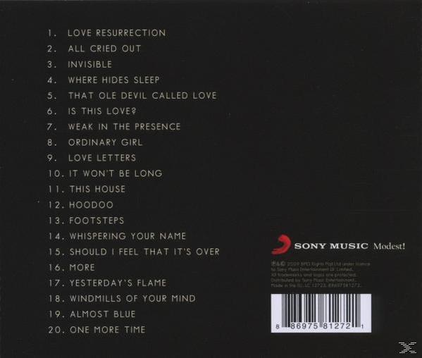 Album-Rückseite: Songtitel aufgelistet, mit Logo und Barcode.