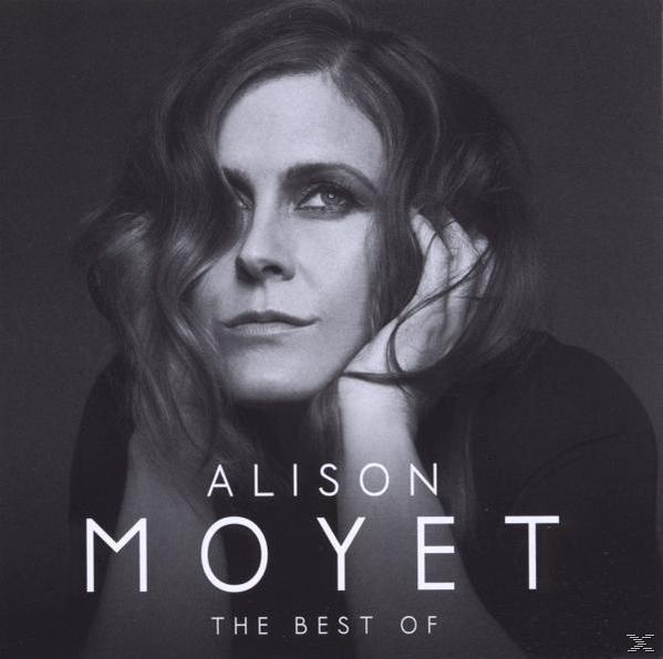 Albumcover mit Alison Moyet in einem Schwarz-Weiß-Foto, mit dem Titel 'The Best Of' und ihrem Namen.