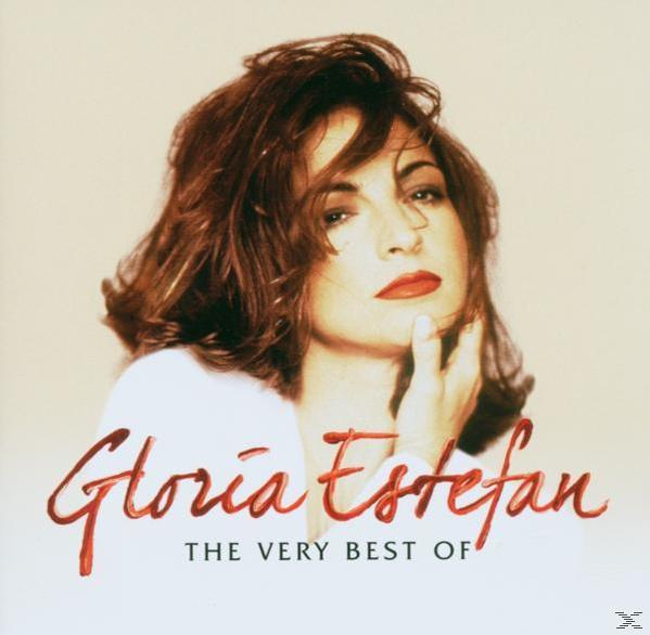 Albumcover von Gloria Estefan mit ihrem Foto. Der Albumname lautet 'THE VERY BEST OF' mit rotem Text.