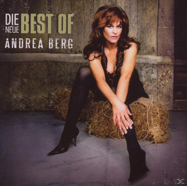 Albumcover. Andrea Berg sitzt auf Heuballen. Sie trägt ein schwarzes Kleid.
