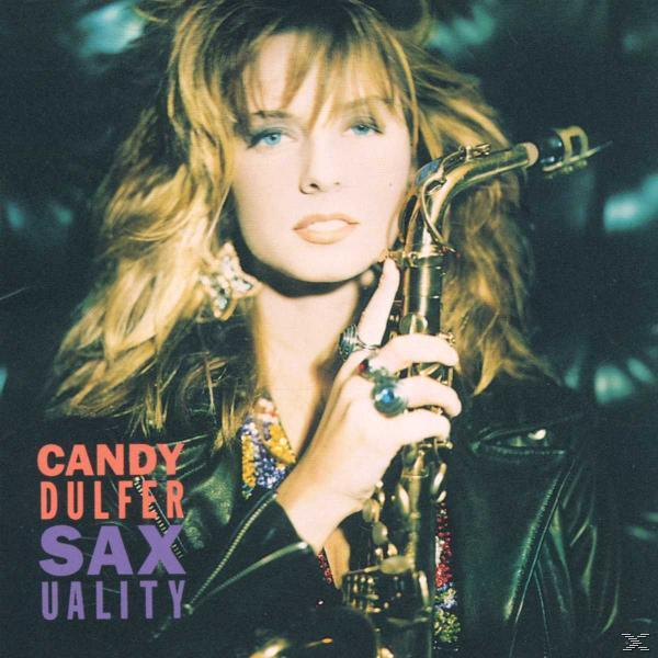 Albumcover mit einer blonden Frau, die ein Saxophon hält, mit Text.