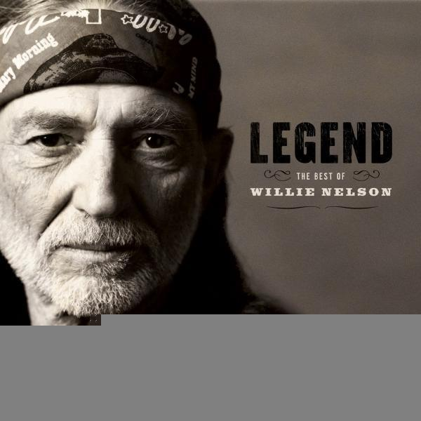 Albumcover von Willie Nelson mit dem Titel Legend und der Best-of-Sammlung.