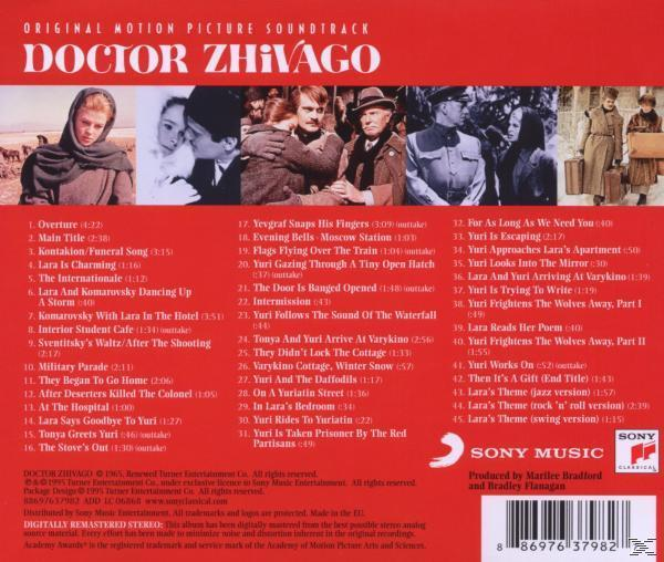 CD hátlap. Filmkockák és számok listája. Piros és fehér szöveg fehér háttéren.
