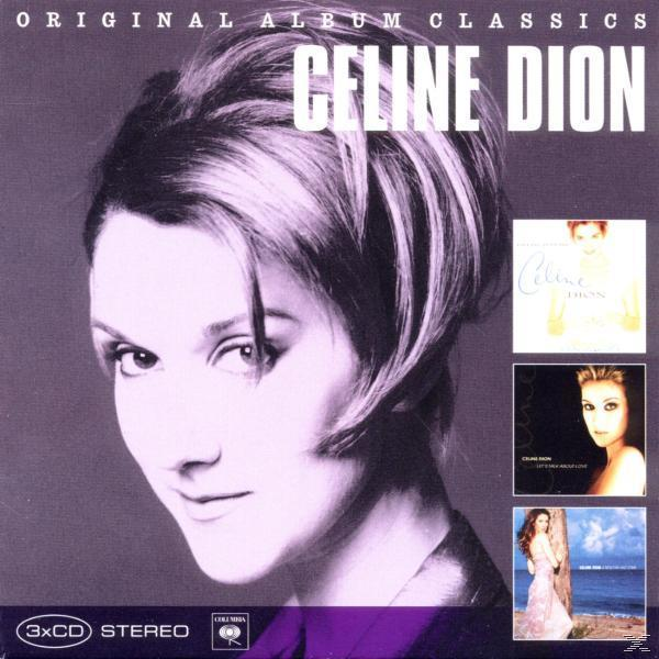 Válogatás album borítója Céline Dionnal és több albumborítóval.