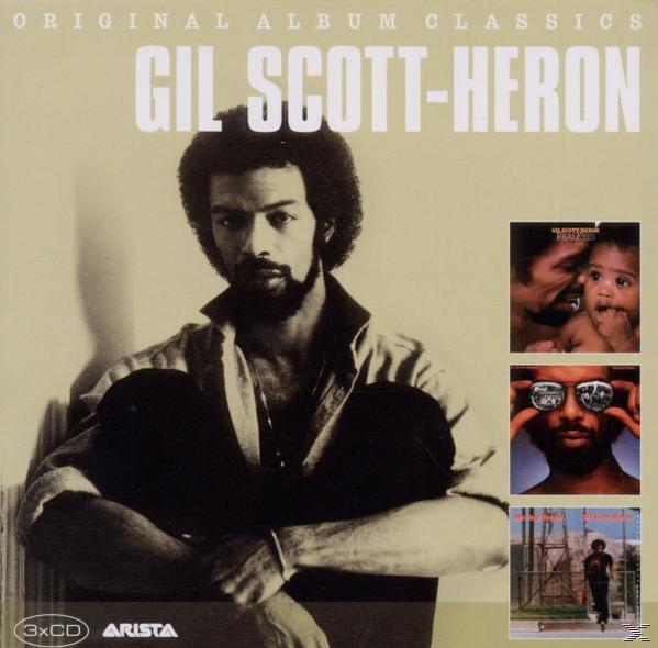 Albumcover mit Gil Scott-Heron. Text: Original Album Classics. Fotos von ihm.