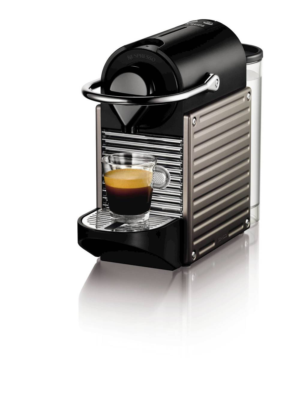 KRUPS XN301T Nespresso Pixie Kapselmaschine Electric Titan