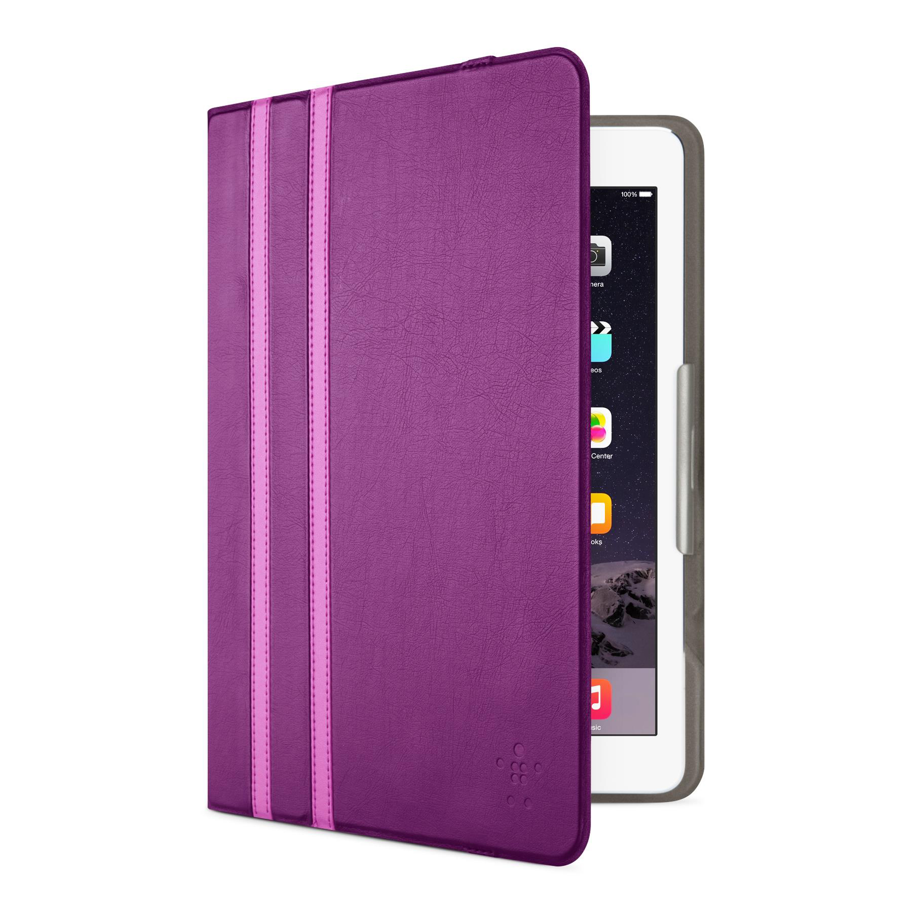 BELKIN Twin Stripe, Bookcover, Apple, Samsung, iPad Air , iPad Air 2, Galaxy Tab A, Galaxy Tab S2, Lila