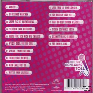 Album-Rückseite mit Songliste. Rosa Cover mit Tupfen. Eine Mikrofon-Grafik ist vorhanden.
