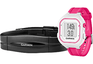 GARMIN Forerunner 25 fehér/pink okosóra + HRM RUN szívritmuspánt (kicsi)