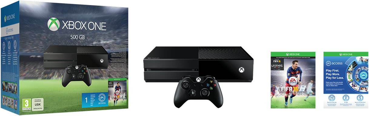 MICROSOFT Xbox One 500 GB + Fifa 16 (5C7-00168)