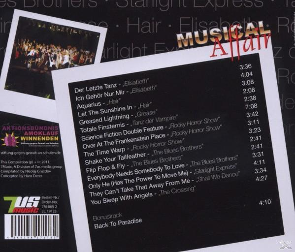 Various Musical Affair - Die (CD) CD Show zur Erfolgsmucials der 